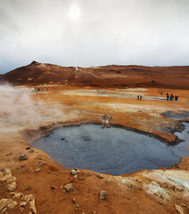 火山景观Namafjall冰岛臭坑