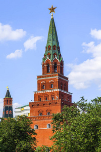 夏日城市旅行：欧洲之美 俄罗斯克里姆林宫的架构剪影