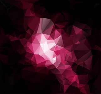 浪漫图片插画海报粉色黑色多边形马赛克背景,矢量插画,创意业务设计