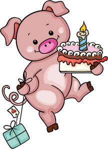 属猪生日快乐图片图片