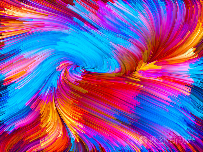 不断变化的颜色涡