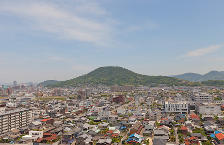 日本大川县马鲁加梅镇景色