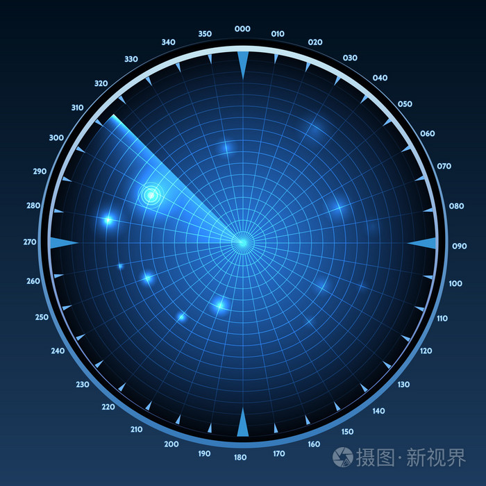 雷达屏幕矢量