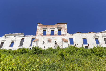 文艺复兴时期的城堡，国防建设，废墟，晴朗的日子，Janowiec，波兰卢布林省