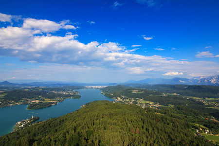 Woerthersee，在奥地利南部克恩顿州的高山湖泊