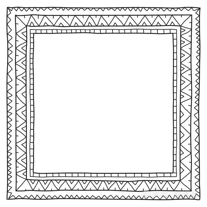 矢量图.手绘框架草图.美丽的矢量设计