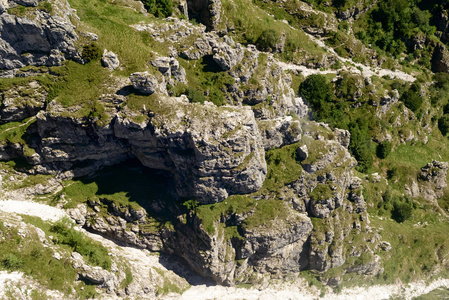 Resegone 峰 意大利的岩石峭壁