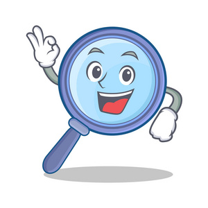 好的放大镜人物卡通照片