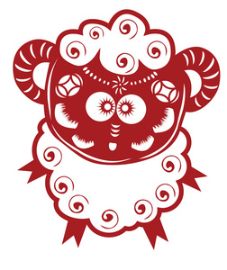 剪窗花卡通图片