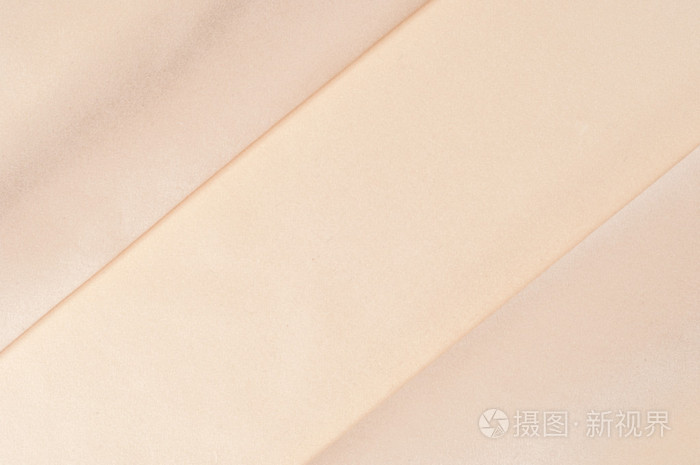 织物丝绸质地透明米色，照片作出的工作室