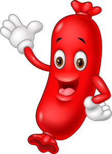 卡通香肠图片-卡通香肠素材-卡通香肠插画-摄图新视界