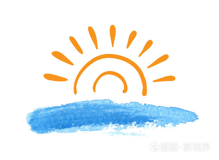 水矢量上的日出