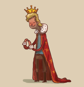 国王卡通图片
