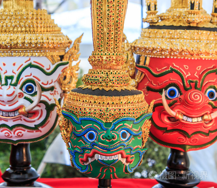 泰国传统纪念品面具