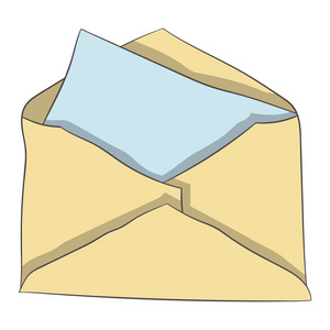 用空白打开信封图片-用空白打开信封素材-用空白打开信封插画-摄图新