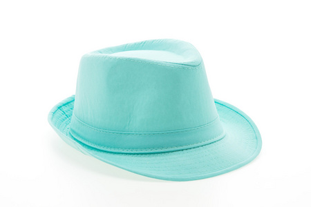 孤立的多彩时尚草帽帽子