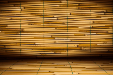 空的竹房模板图片