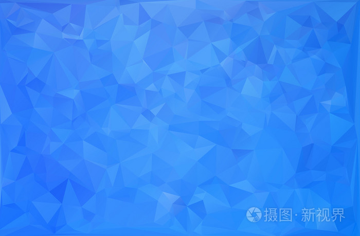 蓝白色多边形马赛克背景,矢量插画,创意业务设计模板