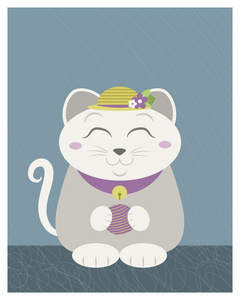 在雨中的猫