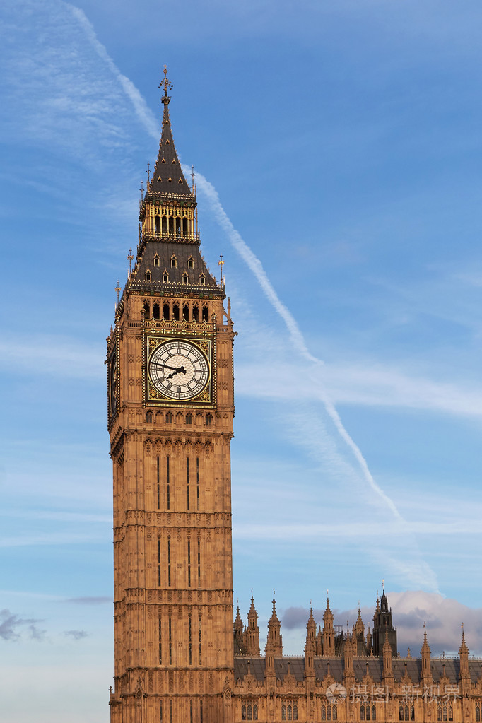 伦敦伊丽莎白塔照片-正版商用图片0d2ljo-摄图新视界