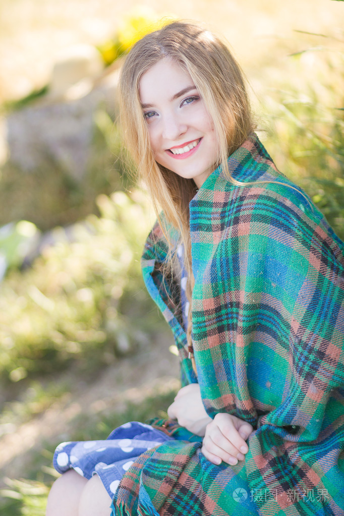 美丽幸福的女人