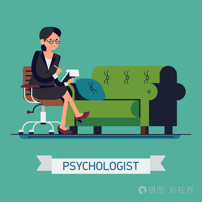 友好的心理学家女性角色插画 正版商用图片0d2rko 摄图新视界 友好的心理学家女性角色插画 正版商用图片0d2rko 摄图新视界