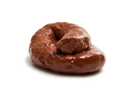 假臭孤立的人类粪便照片