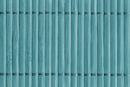 竹凉席漂白和染色青色 grunge 纹理样本照片