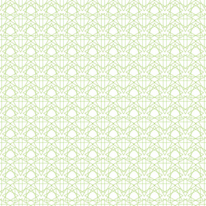 具有线条的抽象几何图案。绿色和白色无缝