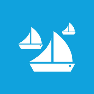 帆船运动图标简单图片