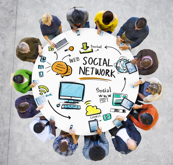 社会网络人通信浓