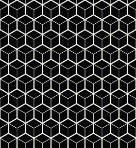 六角形几何线网格图案矢量背景