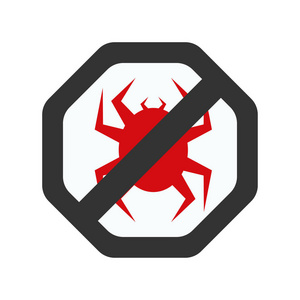 禁止病毒标志图片