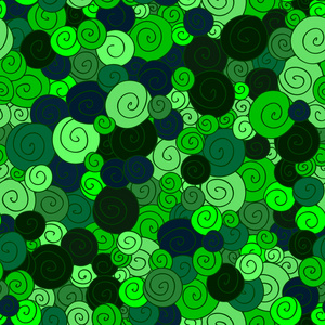 抽象的绿色圆圈矢量无缝背景
