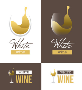 白葡萄酒徽标
