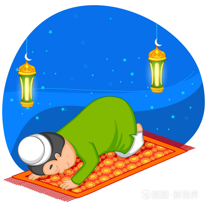 开斋节对穆斯林提供 namaaz