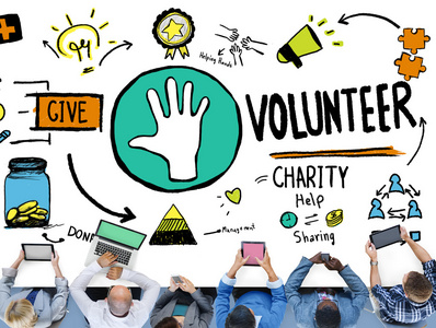 志愿者的慈善机构帮助协助概念