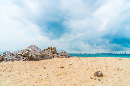 美丽的热带海滩，在芭堤雅岛柯兰