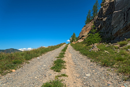 森林天空山路