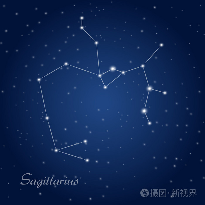 射手座星座生肖插画 正版商用图片0d4z6q 摄图新视界