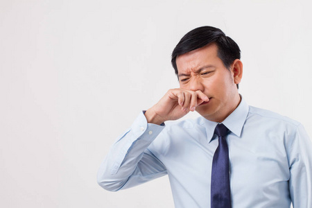 流鼻涕的鼻子，感冒，流感与生病的人