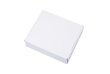 白色的纸板箱或孤立的白色背景上的纸框