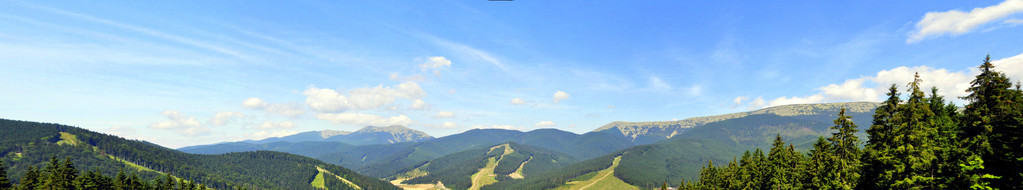 在喀尔巴阡度假村 Bukovel 全景