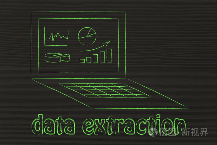 具有图表和统计数据提取的计算机