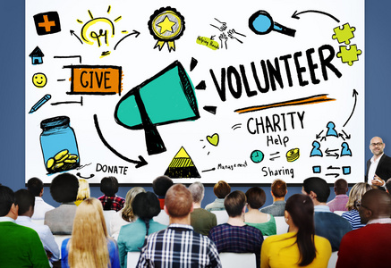志愿者的慈善机构帮助概念图片