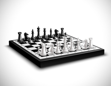 真实的棋盘插图照片