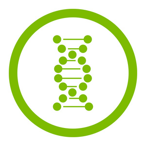 Dna 螺旋圆的矢量图标