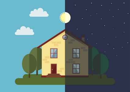 在白天的月亮图片