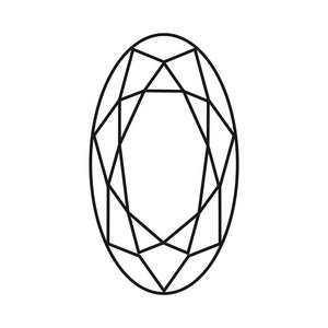 菱形图标.矢量图.闪亮水晶标志.辉煌的石头.