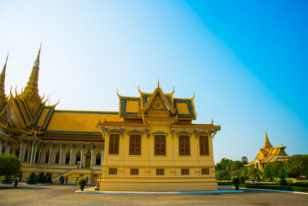 在金边，柬埔寨皇家宫殿